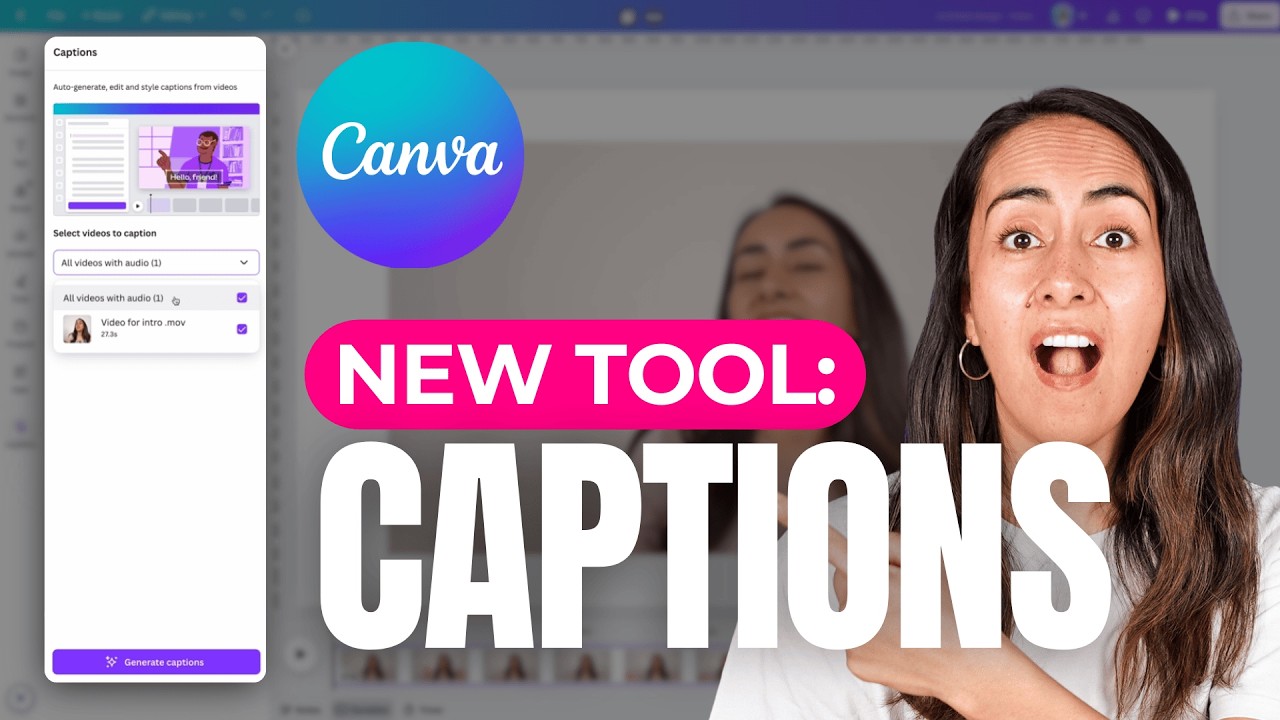 Free Auto Video Subtitles with Canva 🎥