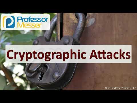 Cryptographic Attacks - SY0-601 CompTIA Security+ : 1.2