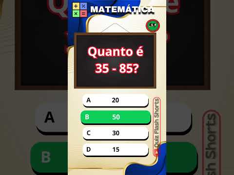 ➕➖Quiz de Matemática | Teste suas habilidades? ➗🟰 #shortsviral #matemática #quiz