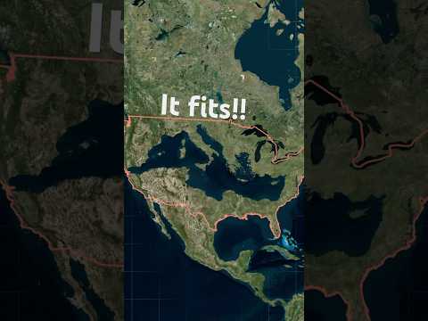 Why the USA is BIGGER than you think | USA size compared to europe #USA #europe #shorts #size