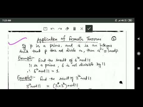 Network Security and Cryptography: Application of Fermat's Theorem