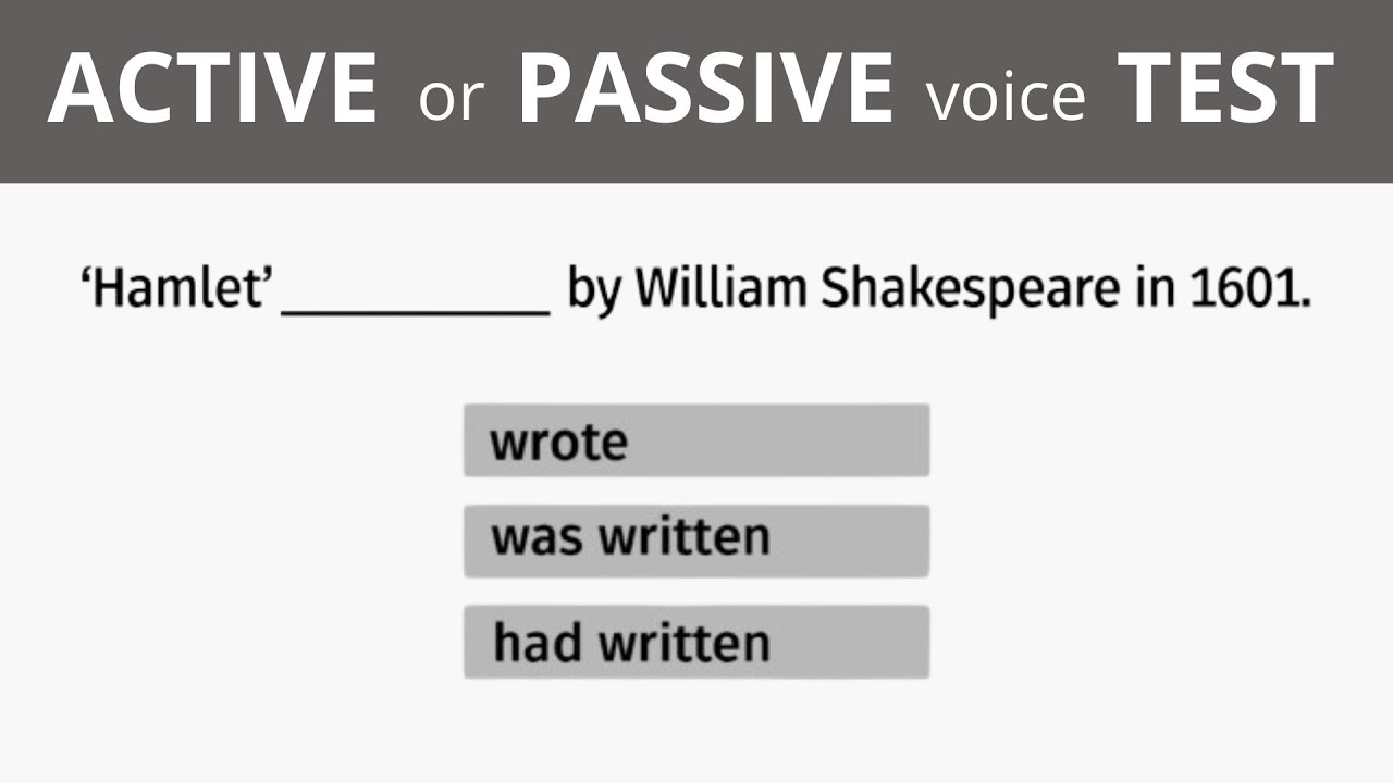 Ultimate Active & Passive Voice Practice Test ๐ โ Boost Your English Grammar Skills