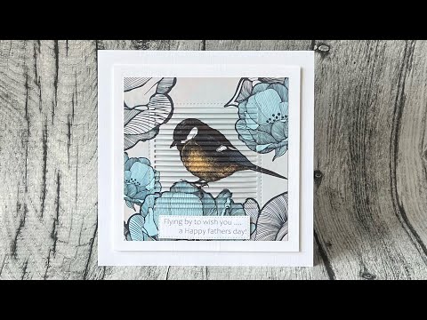 Easy … eclipse technique Father’s Day card .. Craftaddictionuk.. coupon code susan5