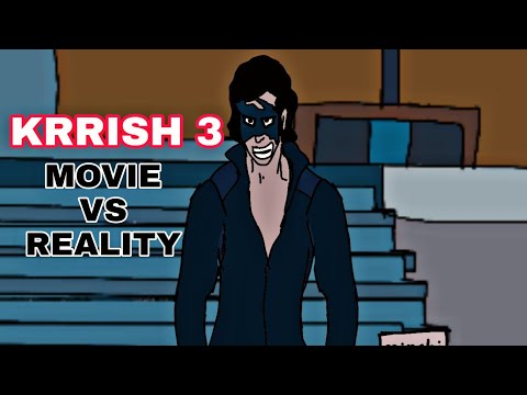 Krrish 3 movie vs reality | funny spoof | 2d animation | by animated vines of mk