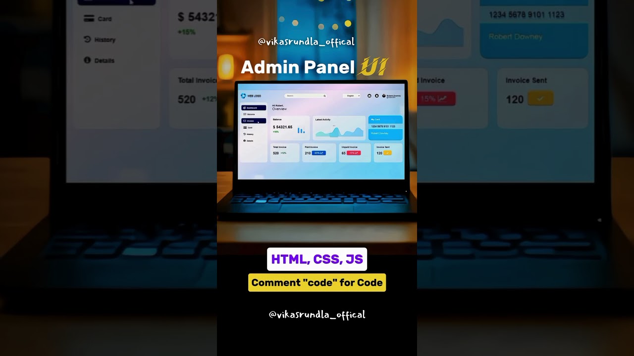 Admin Panel with Source Code