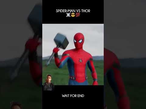 Spider Man Vs Thor #avengers #marvel #thor #ironman #marvelcharacter #spiderman #rehanmoviesreview