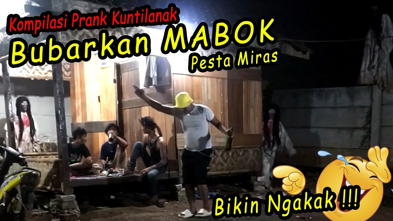 Prank Kuntilanak Bikin Mabuk Terlucu 😂