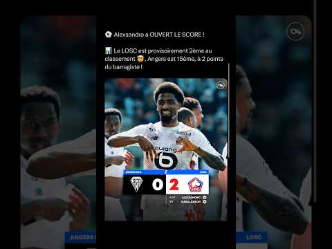 React au 2-0 de Lille contre Angers #lille #angers #ligue1 #football #react #reaction
