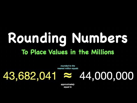 Rounding Whole Numbers Through Millions