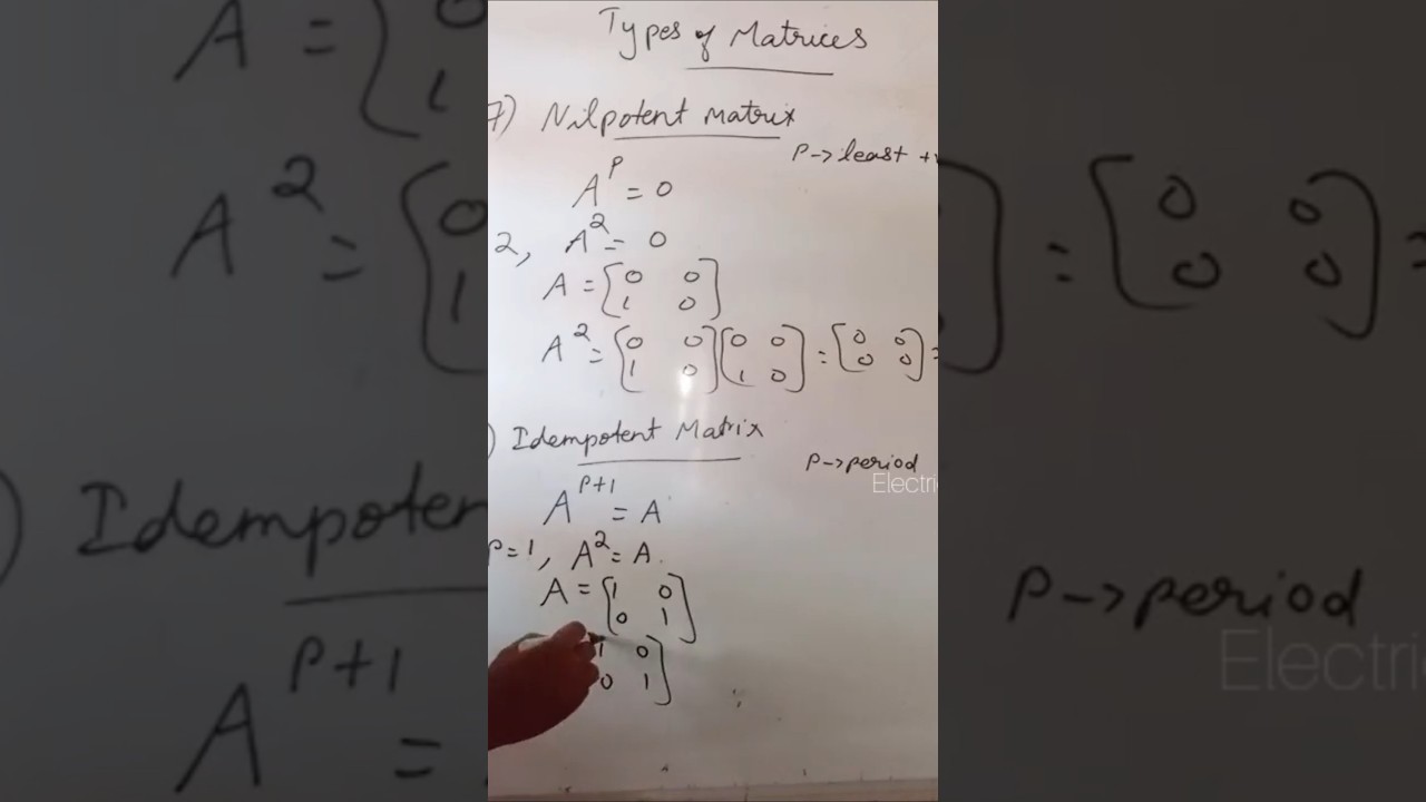 Understanding Idempotent Matrices