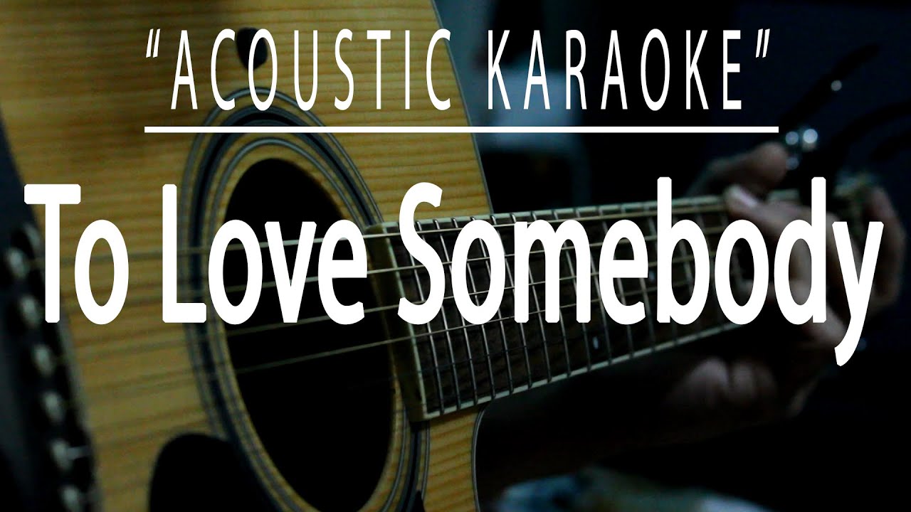 🎶 Bee Gees 'To Love Somebody' Acoustic Karaoke | Sing Along & Subscribe!