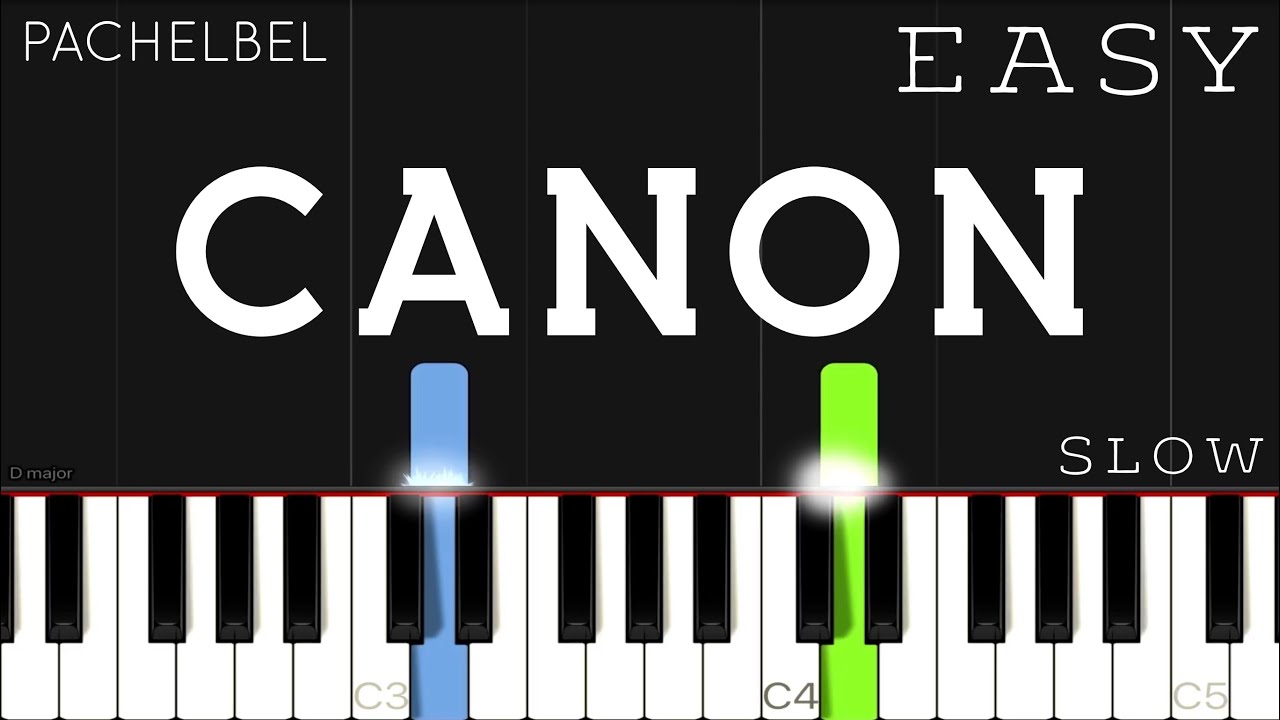 Pachelbel's Canon | Easy Slow Piano Tutorial ๐น