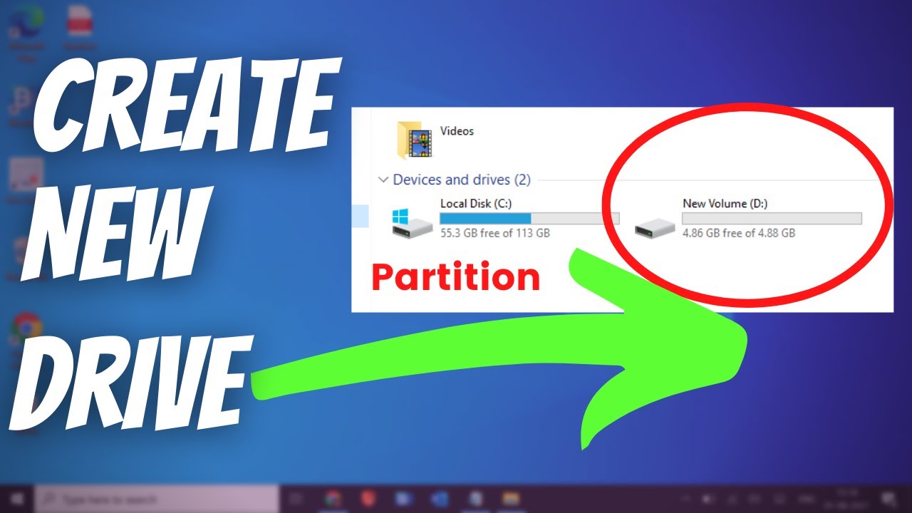 How to Create Partition in Windows 10 & Windows 11 | Create New Drive (Easy Tutorial)