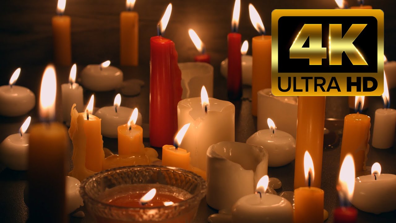 2 Relaxing 2-Hour Candlelit Meditation & Sleep Music in Stunning 4K ✨