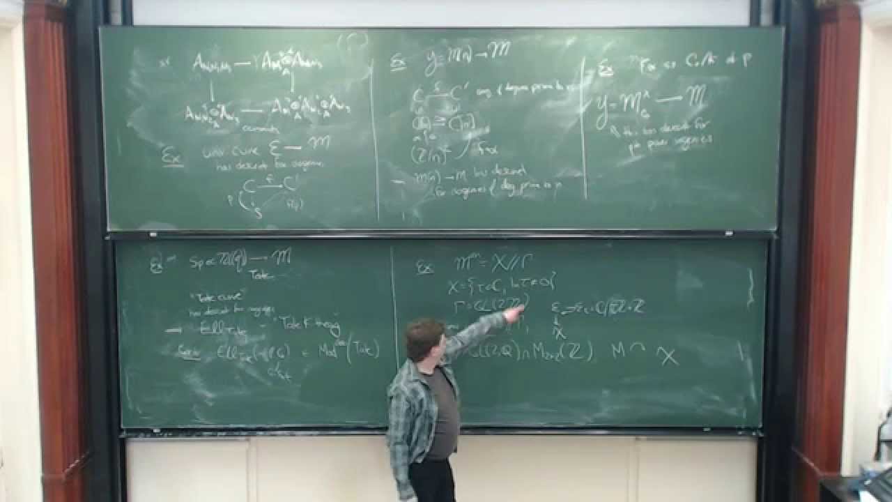 Charles Rezk Explores Elliptic Cohomology & Curves | Felix Klein Lectures, 2015