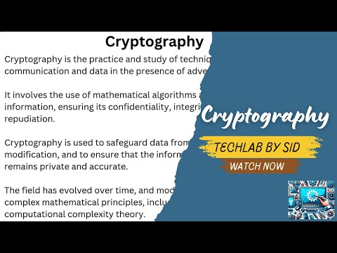 Cryptography: Key concept and application