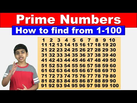 How to find Prime Numbers between 1 and 100 | Math Tips and Tricks