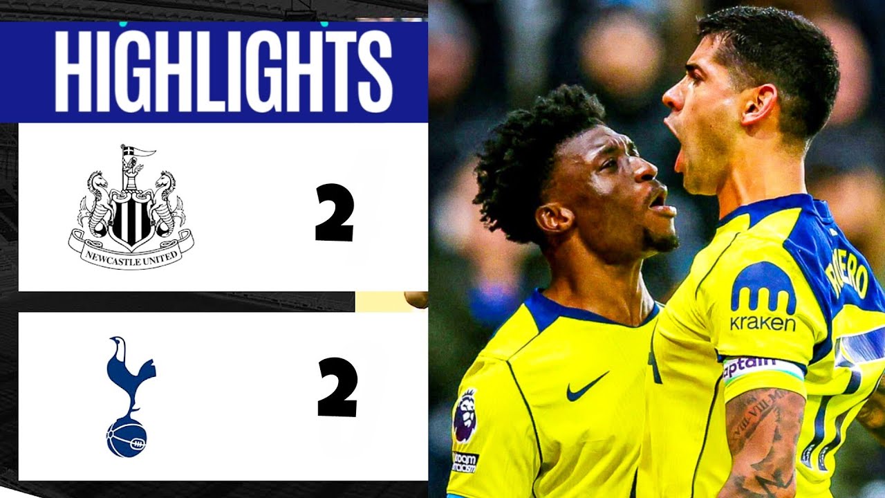 Newcastle vs Tottenham 2-2 Highlights ⚽