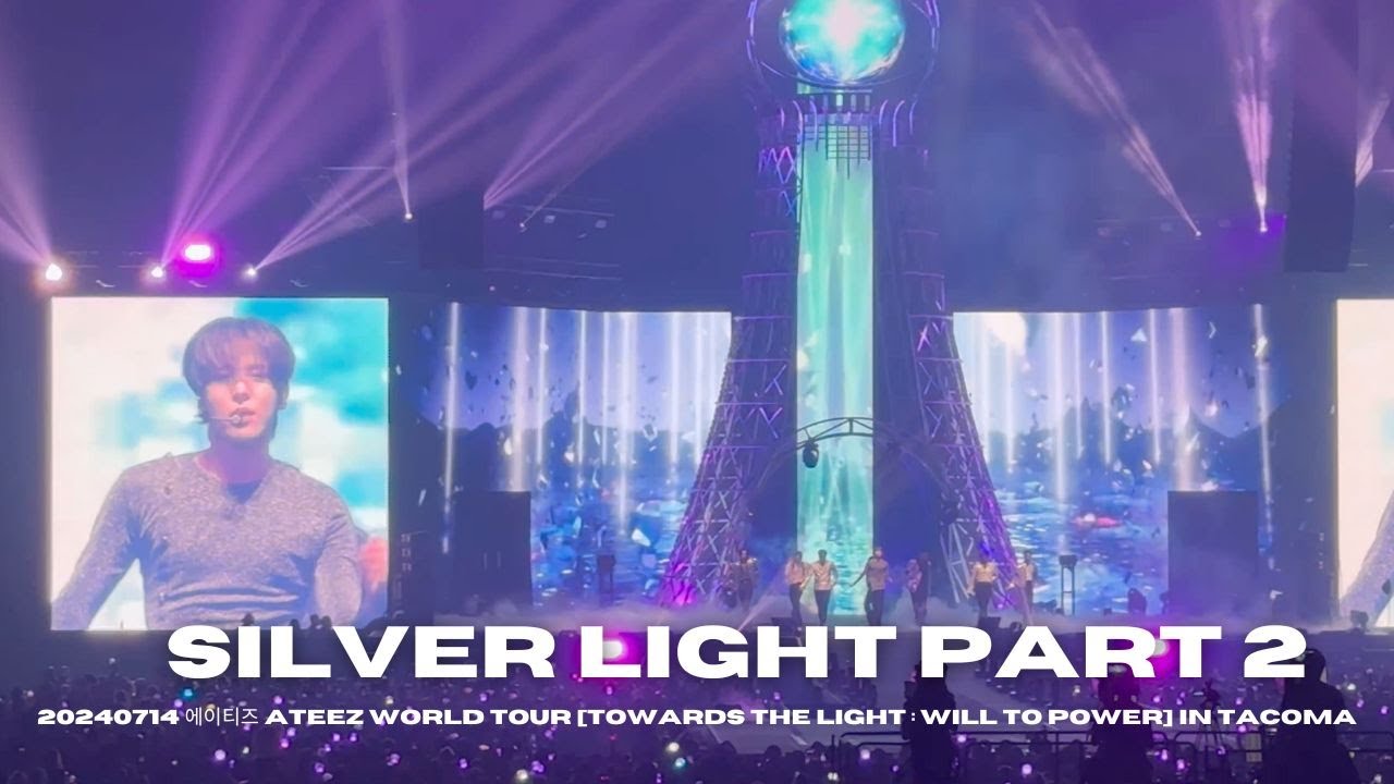 20240714 에이티즈 ATEEZ WORLD TOUR [TOWARDS THE LIGHT : WILL TO POWER] IN TACOMA : SILVER LIGHT PART 2
