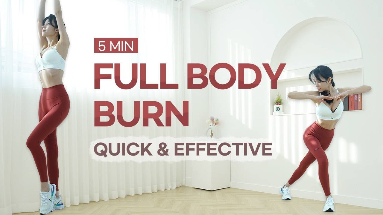 5-Min No-Jump Full Body Workout for Fat Burn🔥
