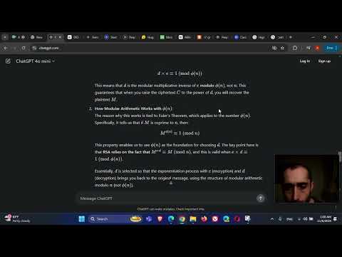 Cryptography Asymmetric encryption RSA algorithm