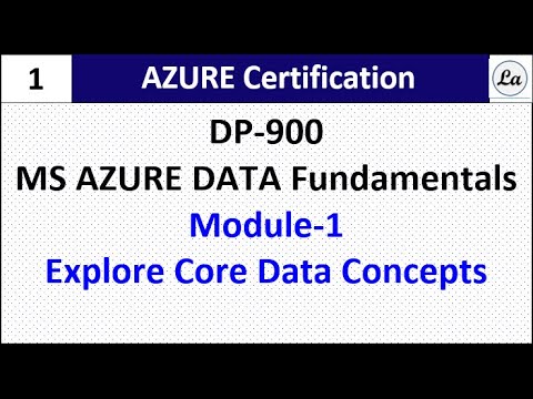 DP900  Azure Data Fundamentals Core Data Concepts