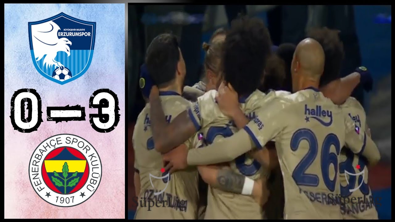 Fenerbahçe Dominates Erzurum BB 3-0 ⚽