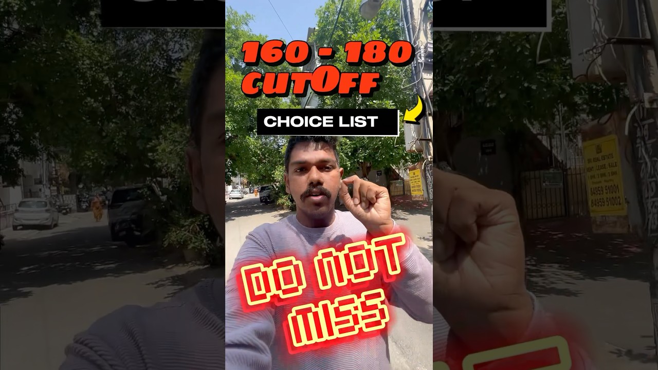 TN Top Engineering Cut Offs 2025 🔱 (160-180)