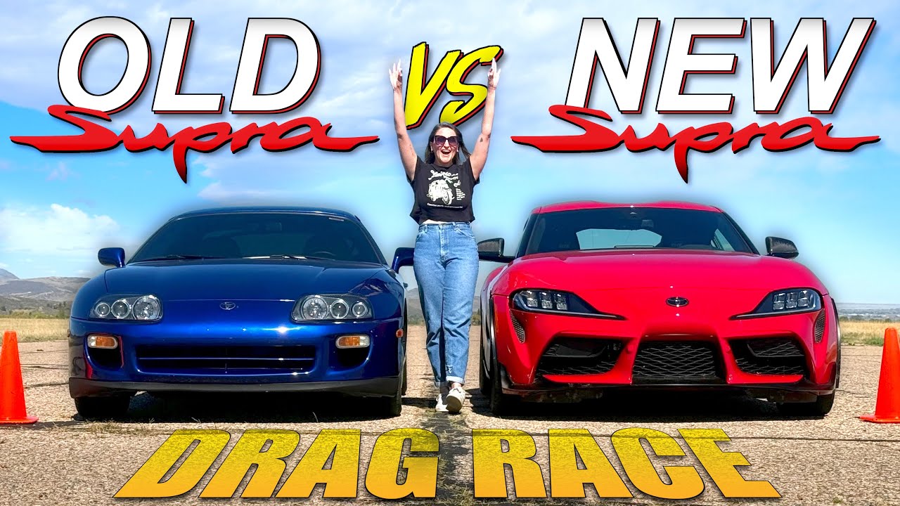 Old vs New Toyota Supra Drag Race: Can the 2JZ Win? 🏁