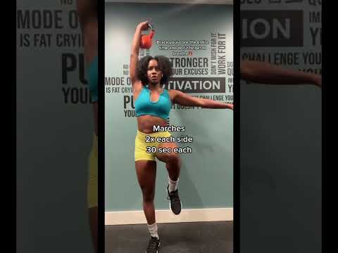 Kettlebell Ab Workout! I do this every weekend to help strengthen my core 💪🏾