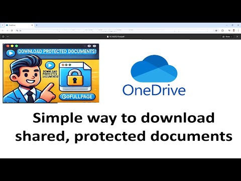 How to Download Shared & Protected Documents from OneDrive | Easy Web Browser Guide
