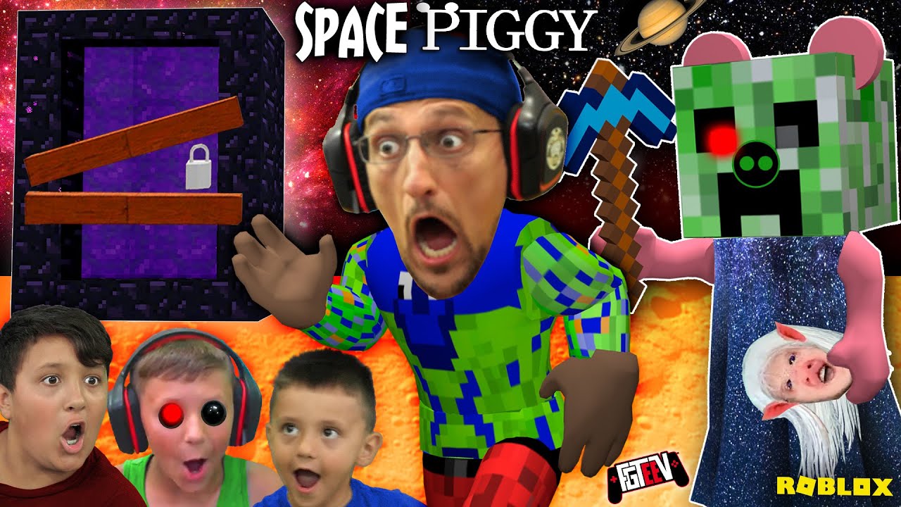 FGTeeV's Space Piggy & Custom Minecraft Creeper Map 🚀