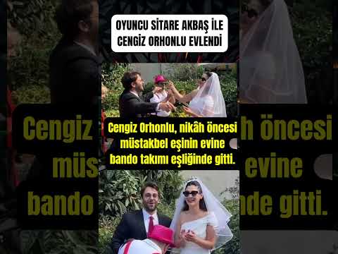 Oyuncu Sitare Akbaş ile Cengiz Orhonlu evlendi