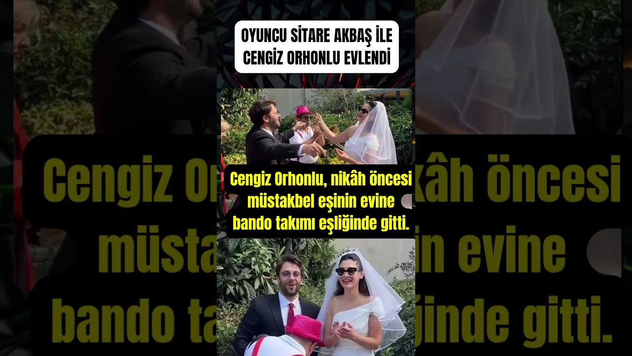 Oyuncu Sitare Akbaş ve Cengiz Orhonlu Evlendi! 💍
