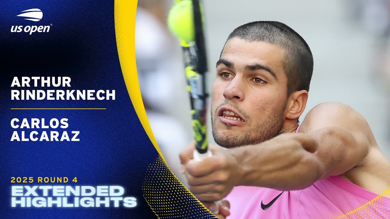2025 US Open Round 4: Rinderknech vs. Alcaraz – Full Highlights 🎾