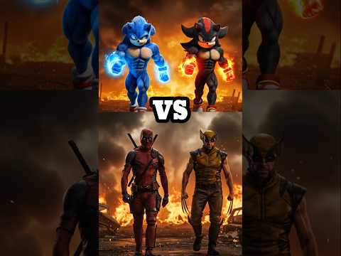 Sonic and Shadow the Hedgehog vs Superheroes and Villains – Epic Fight Battle (Elsa, Ryu and Sakura)