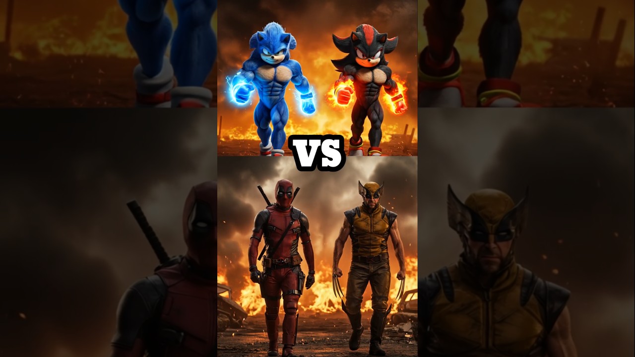 Epic Battle: Sonic & Shadow Hedgehog Take on Superheroes & Villains! ⚔️