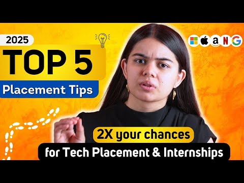 Top 5 Placement Tips for Tech Jobs & Internships - 2025