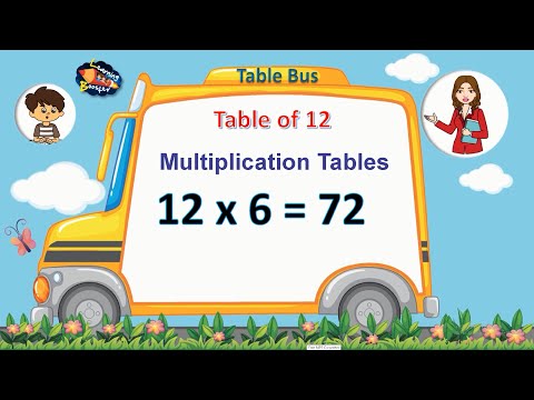 Table of 12 | Times Tables | Multiplication Tables | 12 ka Pahada | Learning Booster | Maths Tables