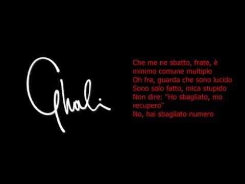 Ghali - Marijuana (Testo)