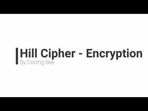 Hill Cipher - Encryption