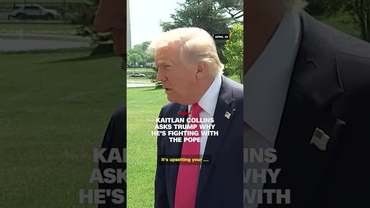 Kaitlan Collins Questions Trump on Pope Dispute 🗣️