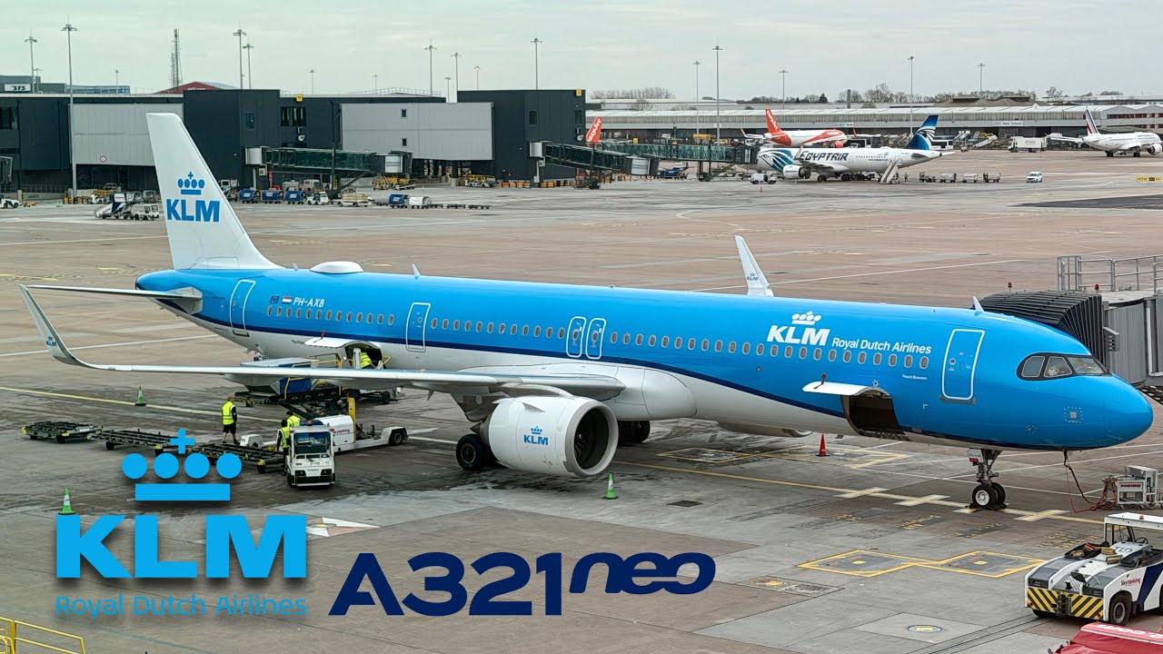 KLM Airbus BRAND NEW A321NEO Economy 🇬🇧Manchester MAN to Amsterdam AMS 🇳🇱 [FULL FLIGHT REPORT]