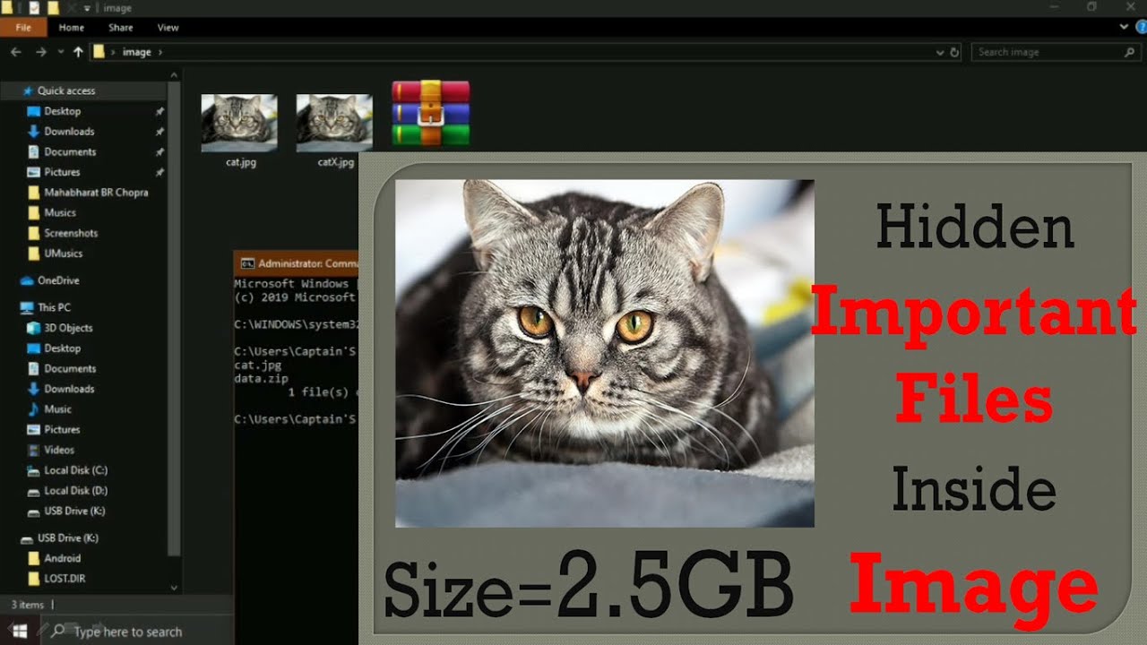 Ultimate Guide to Hiding Files Inside Images Using CMD 🖼️