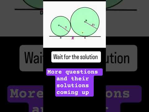 solution to the problem of two circles #math #ytshorts #maths #olympiad #solution