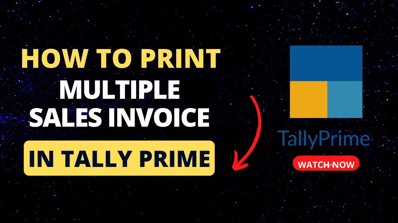 Easily Export Multiple Sales Invoices to PDF in Tally Prime 📄