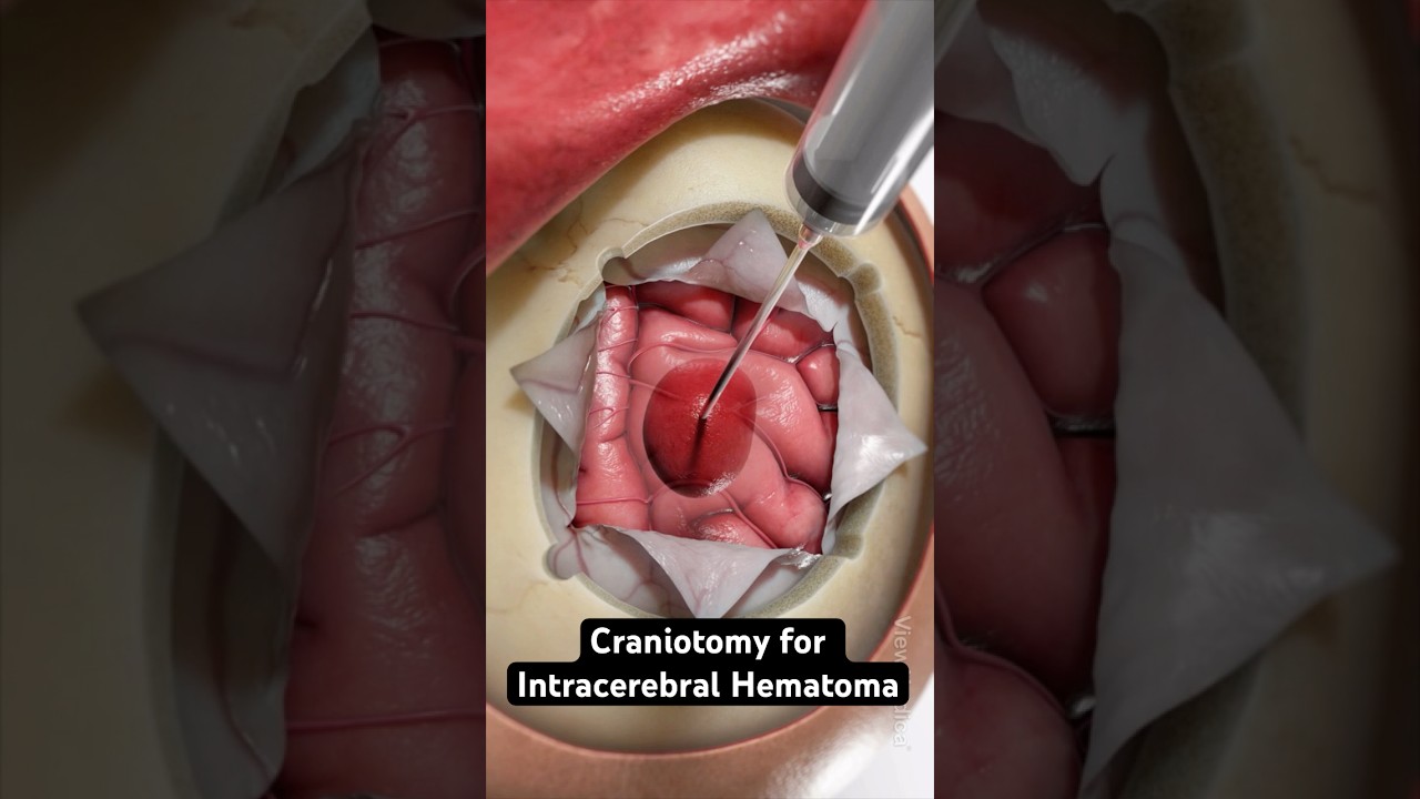 Craniotomy for Brain Hematoma Removal 🧠 | 3D Animation Explained