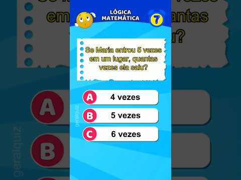 ✔️ Teste suas habilidades em MATEMÁTICA BÁSICA E Raciocínio Lógico! #matemática #raciocíniológico