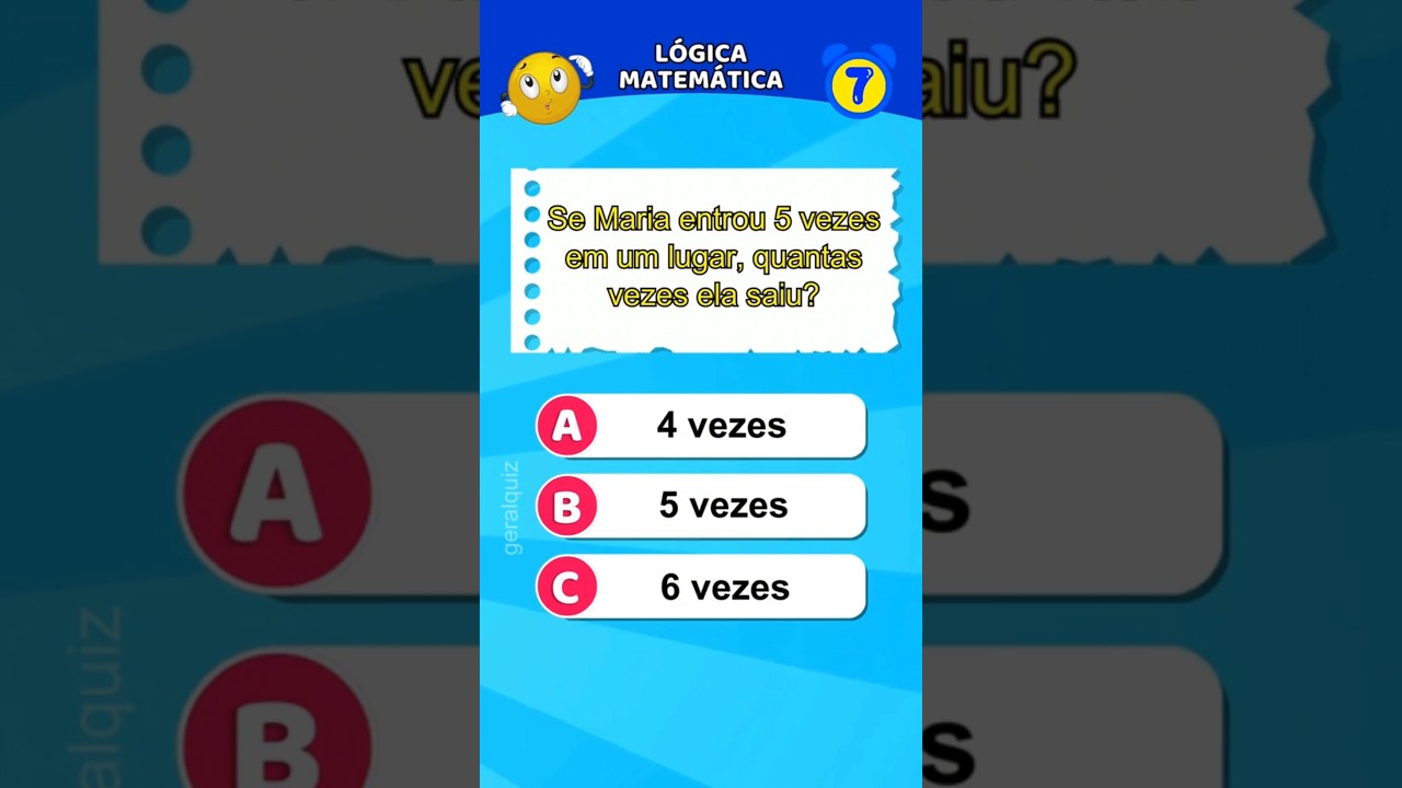 Desafie sua Mente com Nosso Quiz de Matemática e Raciocínio Lógico! 🧠