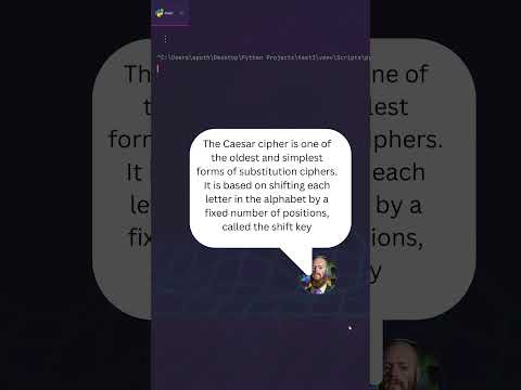 Python Caesar Cipher #udemy #codingchallange #caesars #code #pythonprogramming
